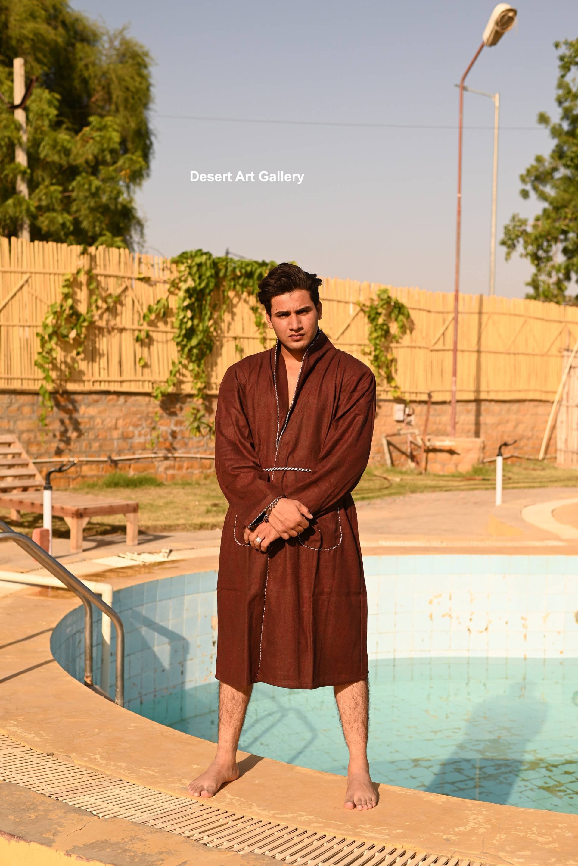 Hausmantel Aus Kamel Und Marino Wolle Unisex von DesertartgalleryShop
