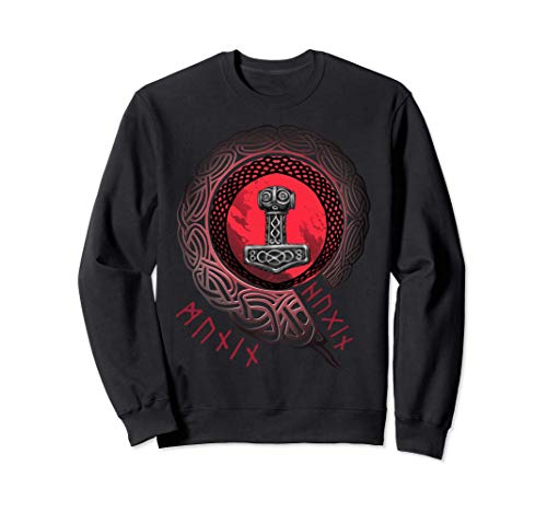 Wikinger Thors Hammer Mjölnir Grafik für Männer & Frauen Sweatshirt von Design by Mjölnir - Wikinger