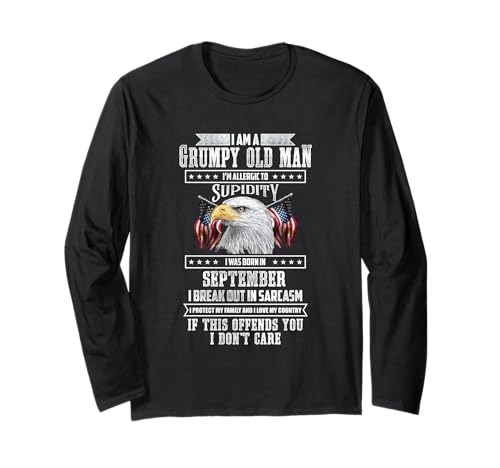 I'm Grumpy Old Man wurde im September zum Vatertag geboren Langarmshirt I'm Grumpy Old Man wurde im September zum Vatertag geboren Langarmshirt von Design for Grumpy Old Man