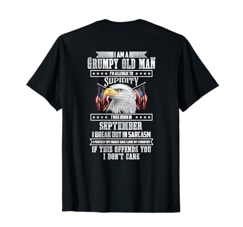 I'm Grumpy Old Man wurde im September zum Vatertag geboren T-Shirt I'm Grumpy Old Man wurde im September zum Vatertag geboren T-Shirt von Design for Grumpy Old Man