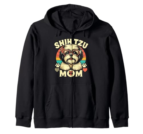 Shih Tzu Mom Shih Tzu Hund Haustier für Frauen Kapuzenjacke von Design for Shih Tzu Mom Shih Tzu Dog