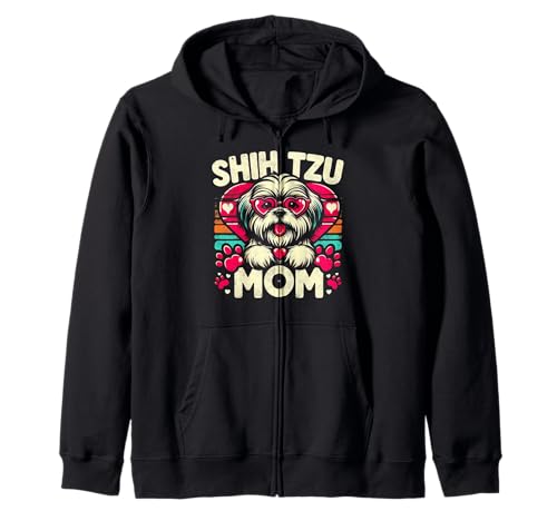 Shih Tzu Mom Shih Tzu Hund Haustier für Frauen Kapuzenjacke von Design for Shih Tzu Mom Shih Tzu Dog