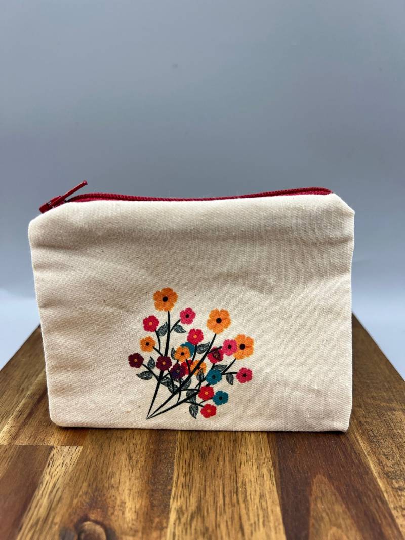 Kleiner Geldbeutel Aus Baumwolle Mit Reißverschluss Und Kunst-Design von DesignAnatoliaStore
