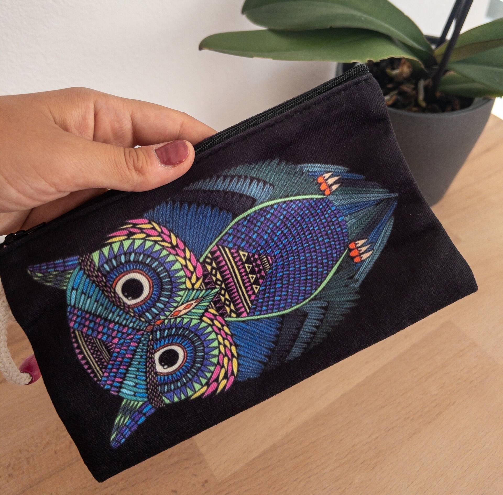 Kleiner Geldbeutel Mit Reißverschluss Und Kunst Design von DesignAnatoliaStore