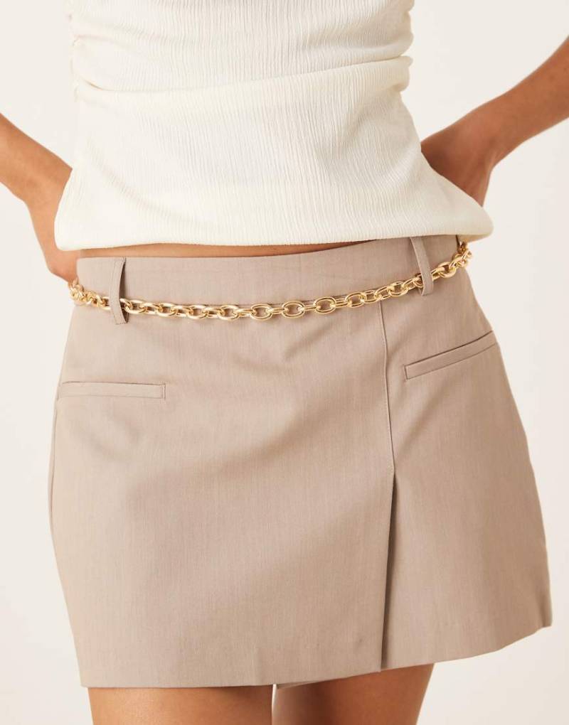 DesignB London - Goldfarbener Kettengürtel von DesignB London