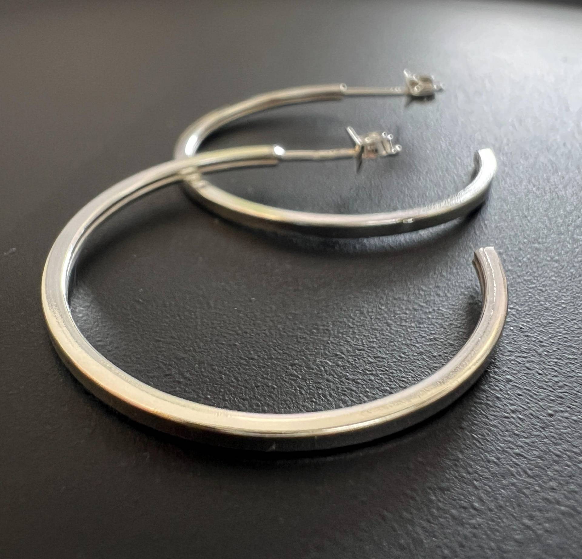 Creolen 925 Silber, Offen, Eckig | Bx6 Creolen 925 Silber, Offen, Eckig | Bx6 von DesignByAnniUndRico