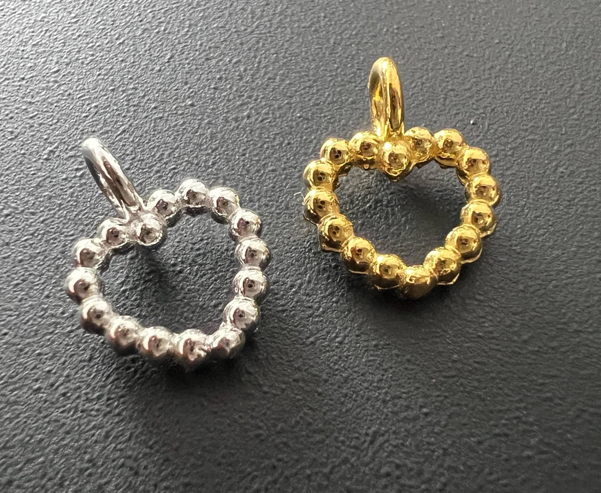 Herz Anhänger 925-Silber Oder Vergoldet von DesignByAnniUndRico