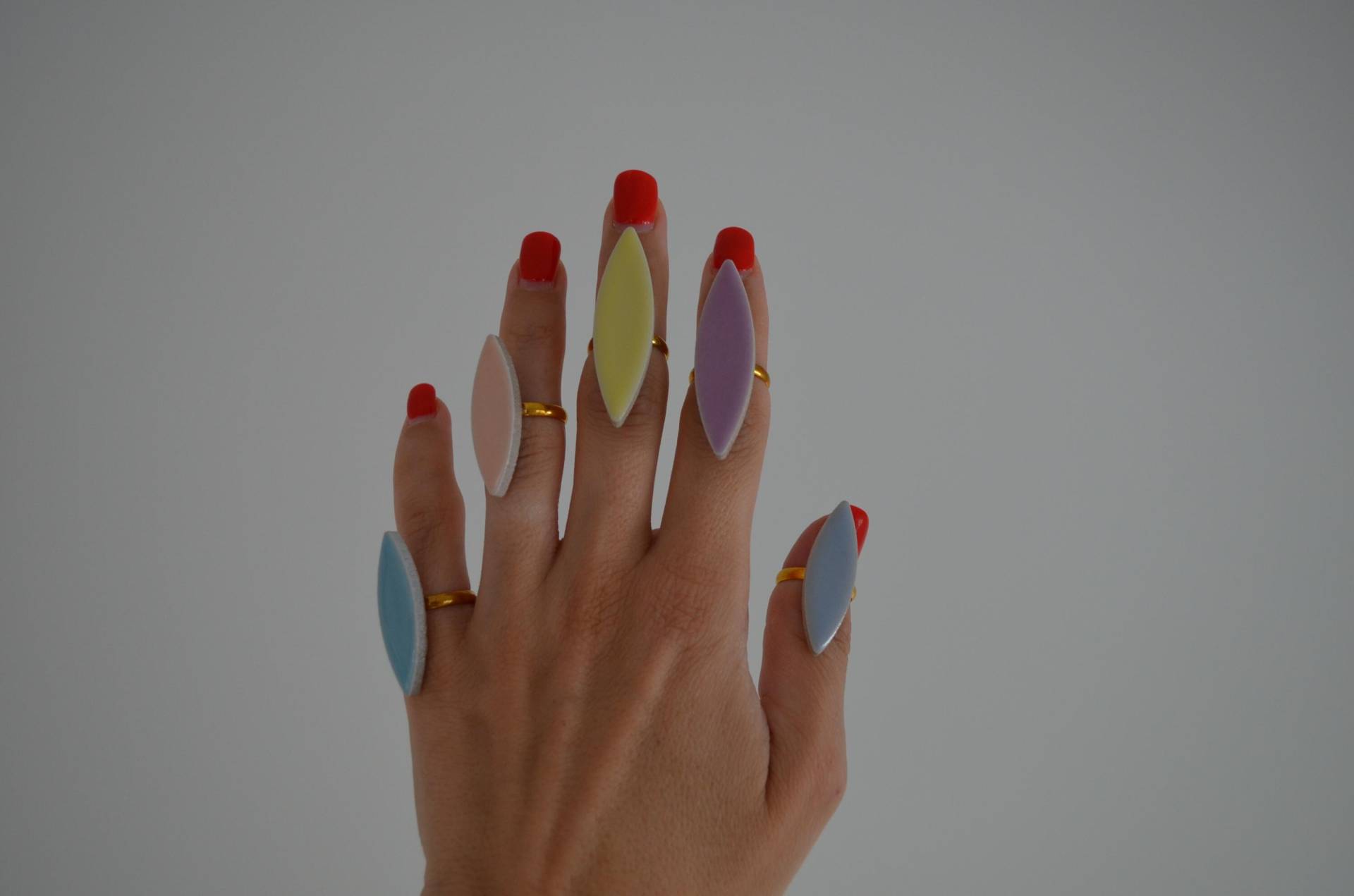 Adjustable Ceramic Brass Ring | Summer Look Ring Chunky Rings Pastel Oval Multicolor Ceramic Adjustable Ceramic Brass Ring | Summer Look Ring Chunky Rings Pastel Oval Multicolor Ceramic von DesignByMayaDE