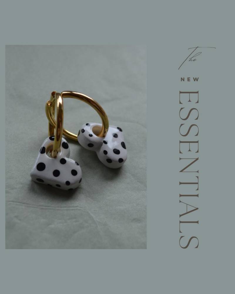 Huggie Hoop Earrings | Funky No Fade Anti-Allergy Abstract Party von DesignByMayaDE