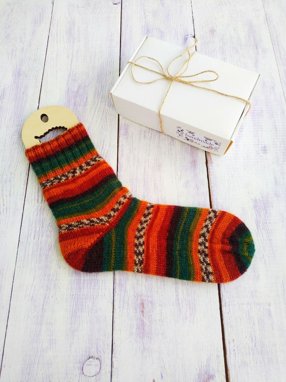 Handgestrickte Socken Super-Wash Wolle von DesignCozyHome