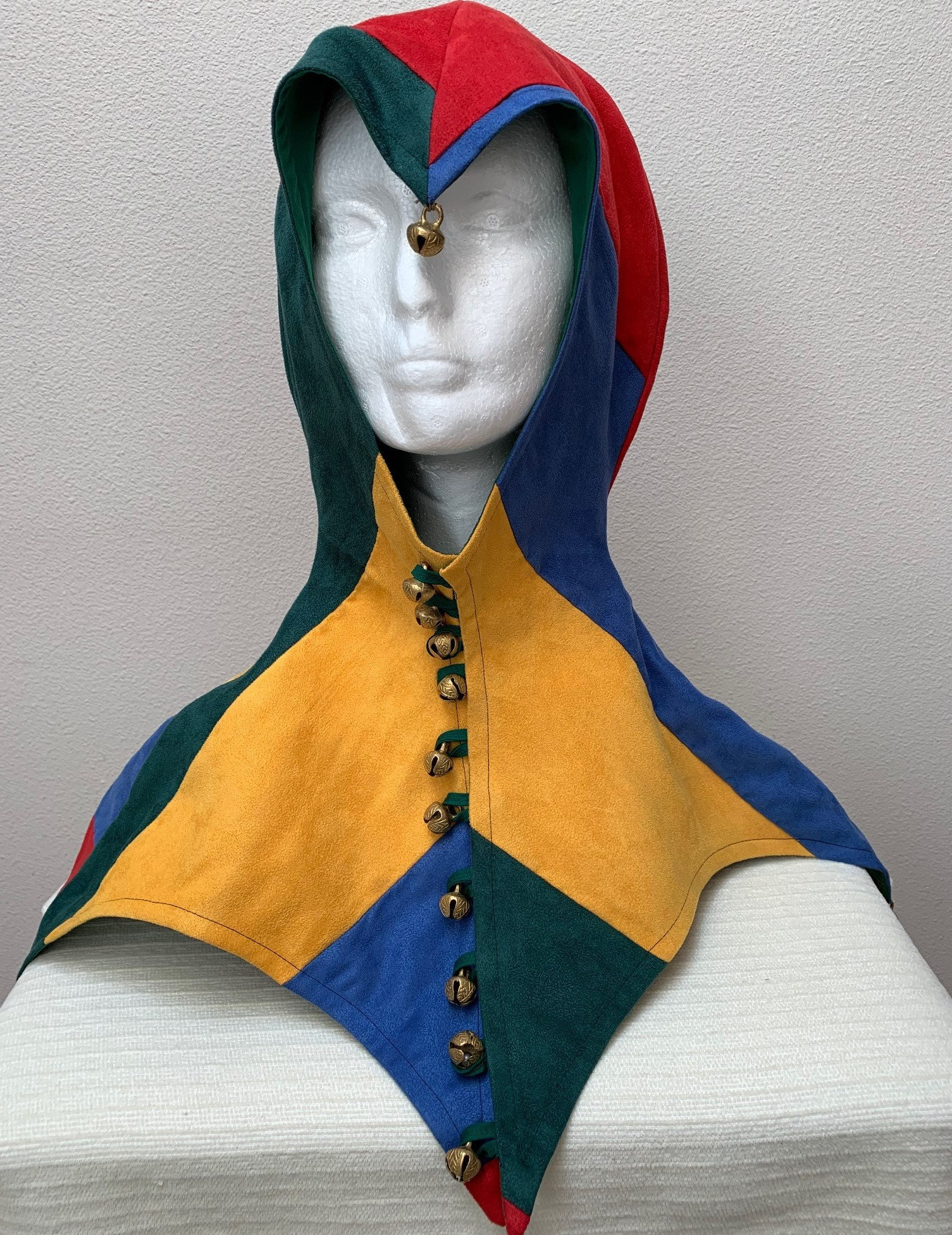 Neue Erwachsene Renaissance Tudor Königlicher Spaßvogel Clown Hut Kappe Kostüm von DesignEvent