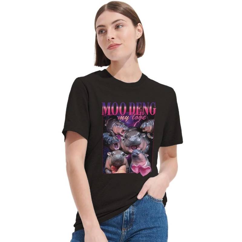Moo Deng T-Shirt | Baby Hippo Aus Thailand von DesignIdeasAT