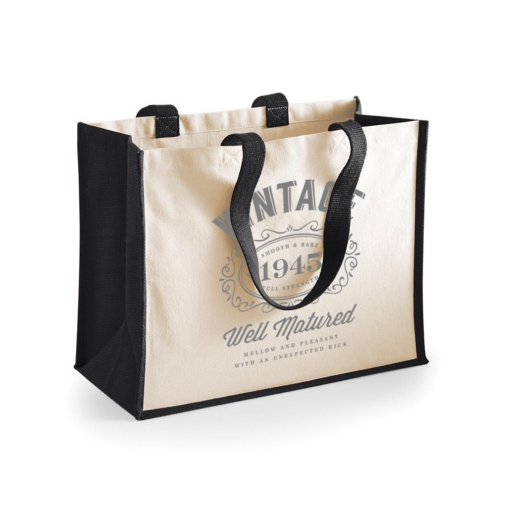 80Er Geburtstag Geschenkidee Tasche Tote Einkaufstasche Geschenk Andenken von DesignInventPrints