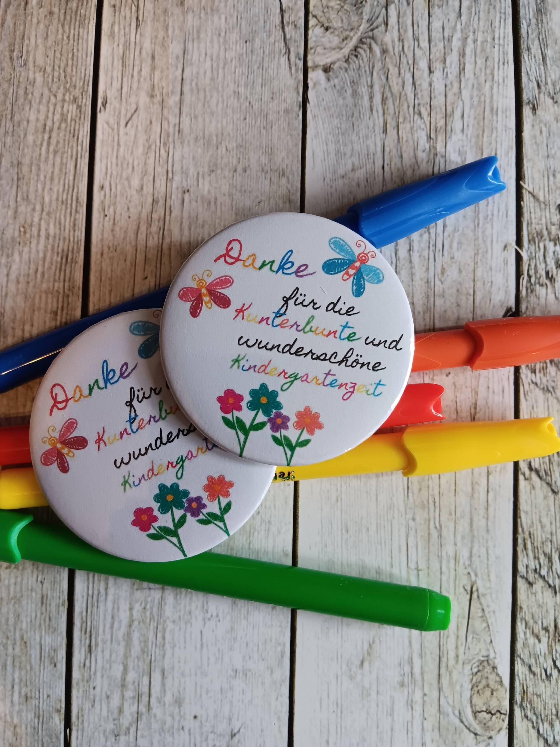 Button/Pin Danke Kindergartenzeit Abschied Kita Button/Pin Danke Kindergartenzeit Abschied Kita von DesignKoeppchen