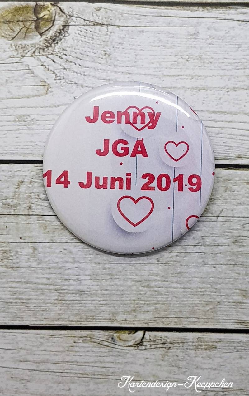 Button "Jga" Junggesellinnen Abschied von DesignKoeppchen