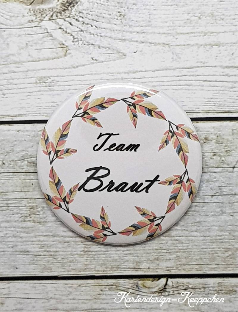 Button Team Braut von DesignKoeppchen
