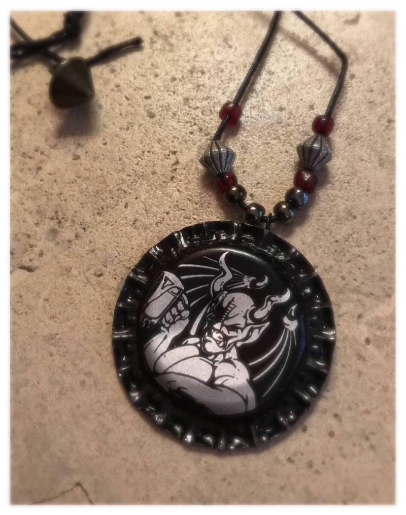 stein Teufel Halskette stein Teufel Halskette von DesignThreethirty