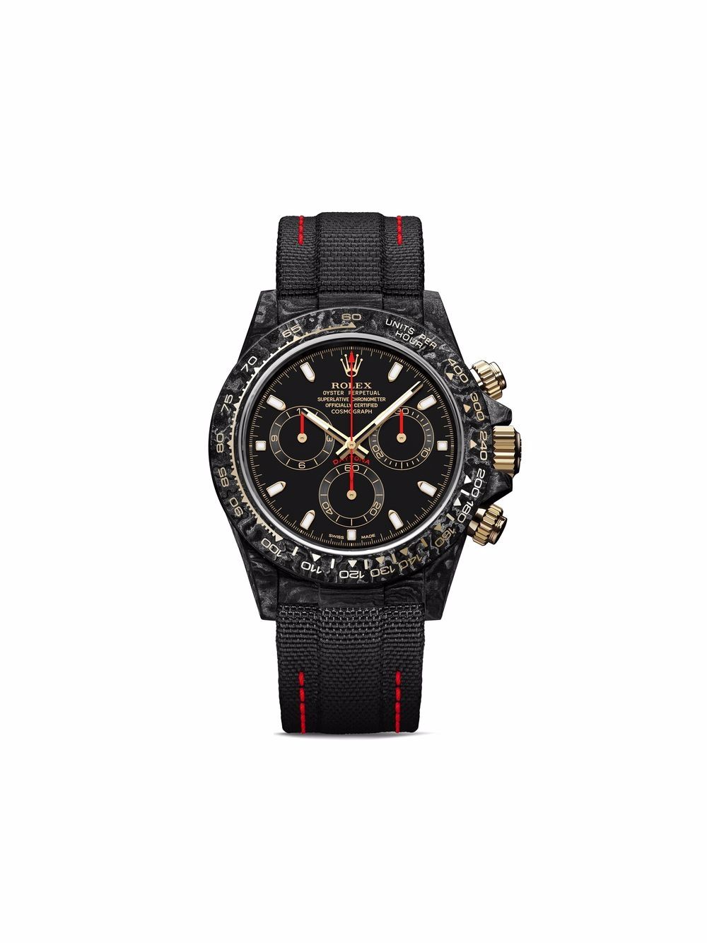 DiW (Designa Individual Watches) Daytona OG Armbanduhr 40mm - Schwarz von DiW (Designa Individual Watches)