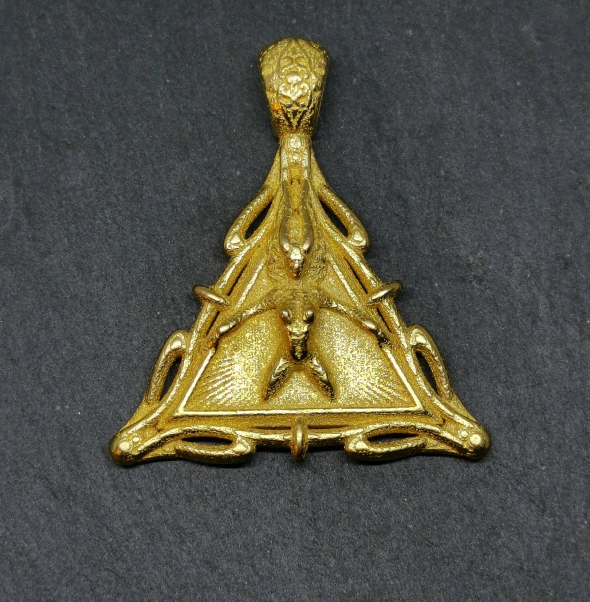 Magic_Triangle.37.00 X 7.00 42 Mm Stahl Poliert Goldbeschichtet von DesignartworkSwiss