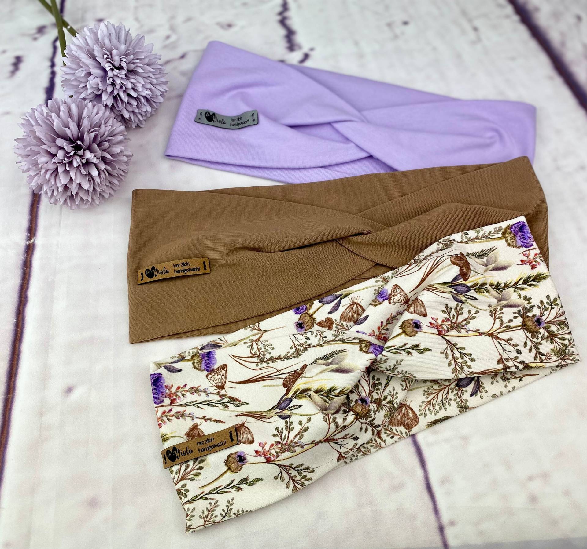 Haarband Aus Bio Baumwolljersey, Stirnband, Bandeau, Turbanhaarband Für Damen, Mädchen, Baby von DesignbyLaViola