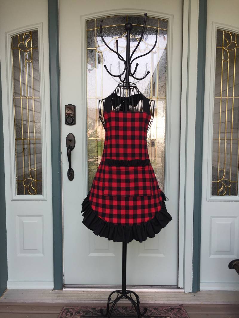 Büffel Karierte Schürze von DesignbySandee