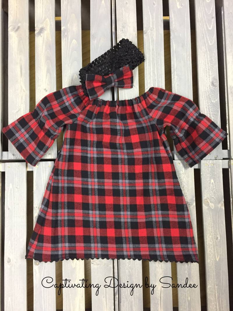 Büffel Kariertes Baby/Kleinkind Kleid Büffel Kariertes Baby/Kleinkind Kleid von DesignbySandee