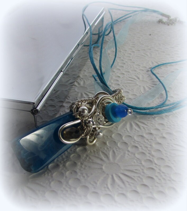 Draht Gewickelt Anhänger - Ocean-Rock Draht Gewickelt Anhänger - Ocean-Rock von DesignbySheila