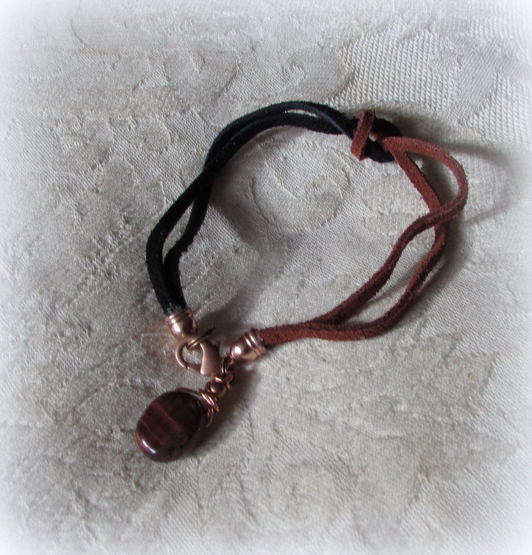 Unisex Armband - Schlichtes Roségold Und Lederarmband Unisex Armband - Schlichtes Roségold Und Lederarmband von DesignbySheila