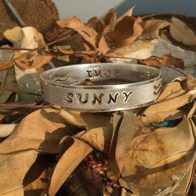 Personalisierter Name - Sterling Silber 925 Namen Armband Für Männer Und Frau Einzigartiges Geschenk Ihn Sie von Designbyneeraj