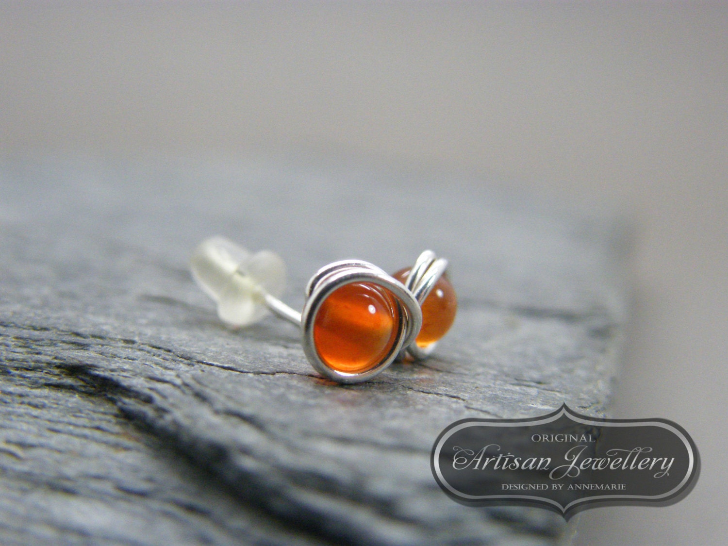 Karneol Ohrstecker Sterling Silber Ohrstecker Karneol Ohrstecker Sterling Silber Ohrstecker von DesignedByAnnemarie
