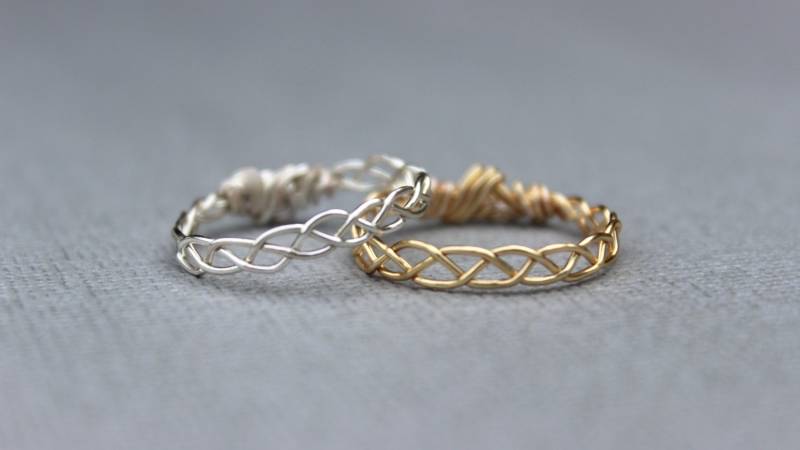 Geflochtene Ring Set von DesignedByLei