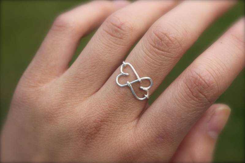 Geschenk - Silber Infinity Herz Ring von DesignedByLei