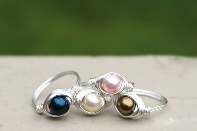 Silberperlenring von DesignedByLei