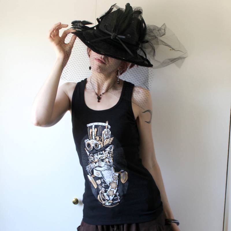 Frauen Der Commodore Owen P Ticklewhiskers Tank Oben Sm - Xxl von DesignedByMonkeys