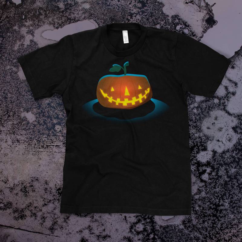 Jack-O-Laterne Unisex T-Shirt in Schwarz Oder Marine von DesignedByMonkeys
