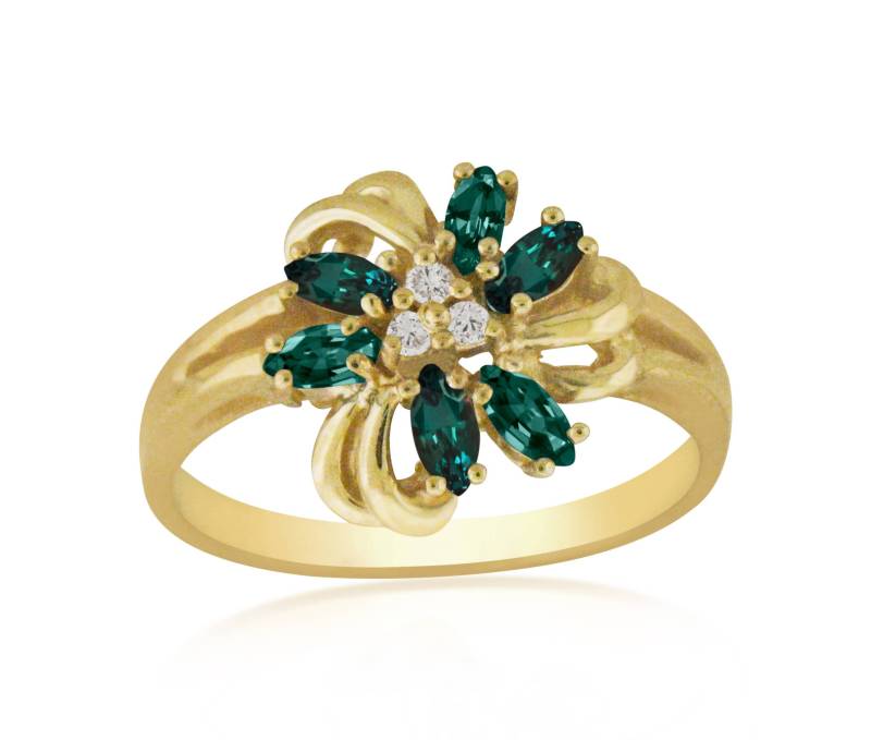 Alexandrit-Diamant-Ring - Natürlichen Alexandrit in 14K Gelbgold. Kostenloser Versand Die Usa Alexandrit-Diamant-Ring - Natürlichen Alexandrit in 14K Gelbgold. Kostenloser Versand Die Usa von DesignedbyEllens