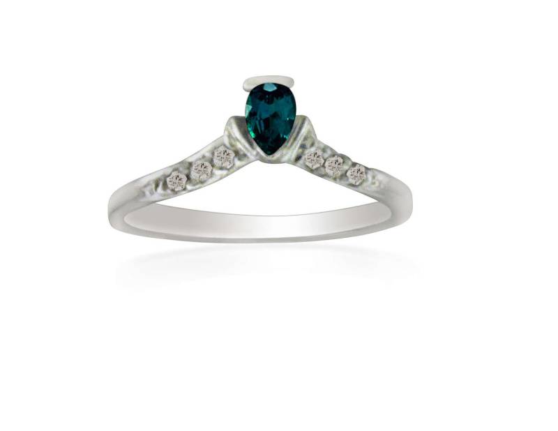 Alexandrit-Diamant-Ring - Natürlichen Alexandrit in 14K Weißgold Mit Zertifikat Kostenloser Versand Die Usa Alexandrit-Diamant-Ring - Natürlichen Alexandrit in 14K Weißgold Mit Zertifikat Kostenloser Versand Die Usa von DesignedbyEllens