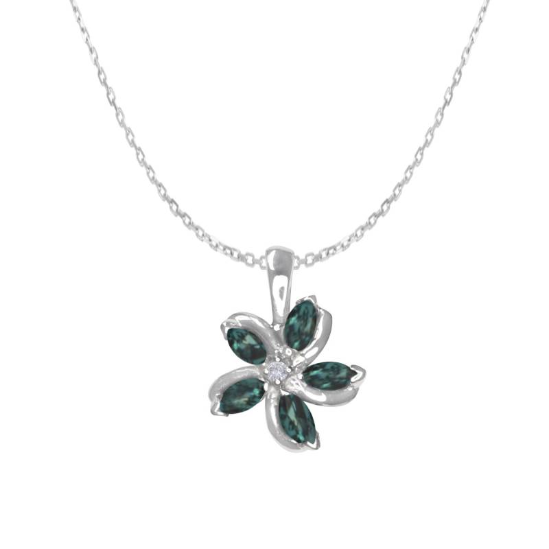 Alexandrit Halsketten-Anhänger Natural Farbwechsel Blume Mit Diamant in 14K Gold Zertifkat. Kostenloser Versand Den Usa Alexandrit Halsketten-Anhänger Natural Farbwechsel Blume Mit Diamant in 14K Gold Zertifkat. Kostenloser Versand Den Usa von DesignedbyEllens