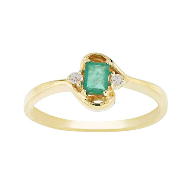 Echter Makelloser Smaragd Diamant Ring in 585Er Gelbgold Echter Makelloser Smaragd Diamant Ring in 585Er Gelbgold von DesignedbyEllens
