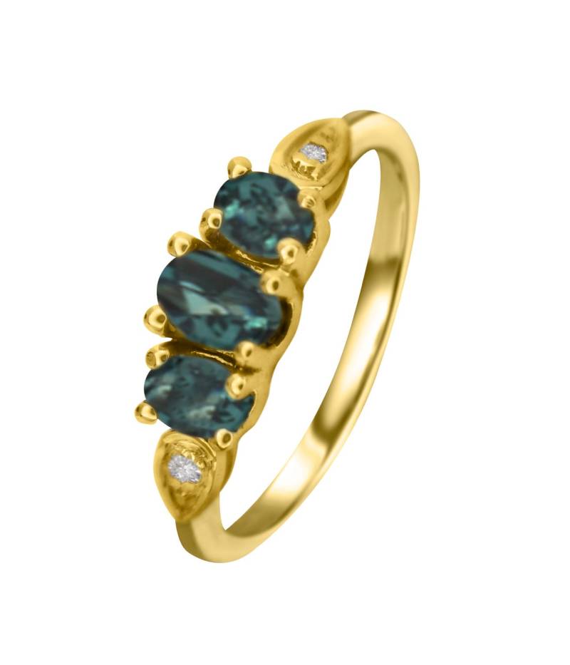 Natürlicher Alexandrit Diamant Ring in 14K Gold Mit Zertifikat Natürlicher Alexandrit Diamant Ring in 14K Gold Mit Zertifikat von DesignedbyEllens