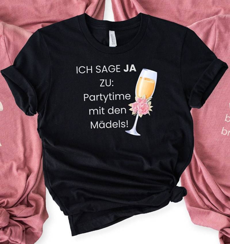 Geschenke Jga Braut Hochzeit T-Shirts Trauzeugin Junggesellinnenabschied Gastgeschenk Jga Team Shirts von DesignedbySilkeDu