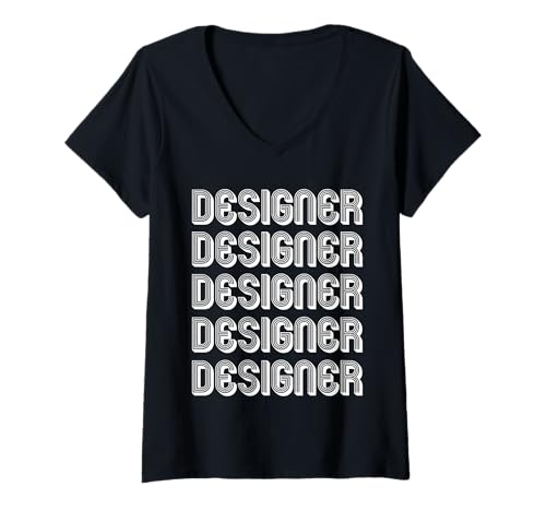 Damen Professioneller Designer T-Shirt mit V-Ausschnitt Damen Professioneller Designer T-Shirt mit V-Ausschnitt von Designer ApparelProfessional Designer Apparel