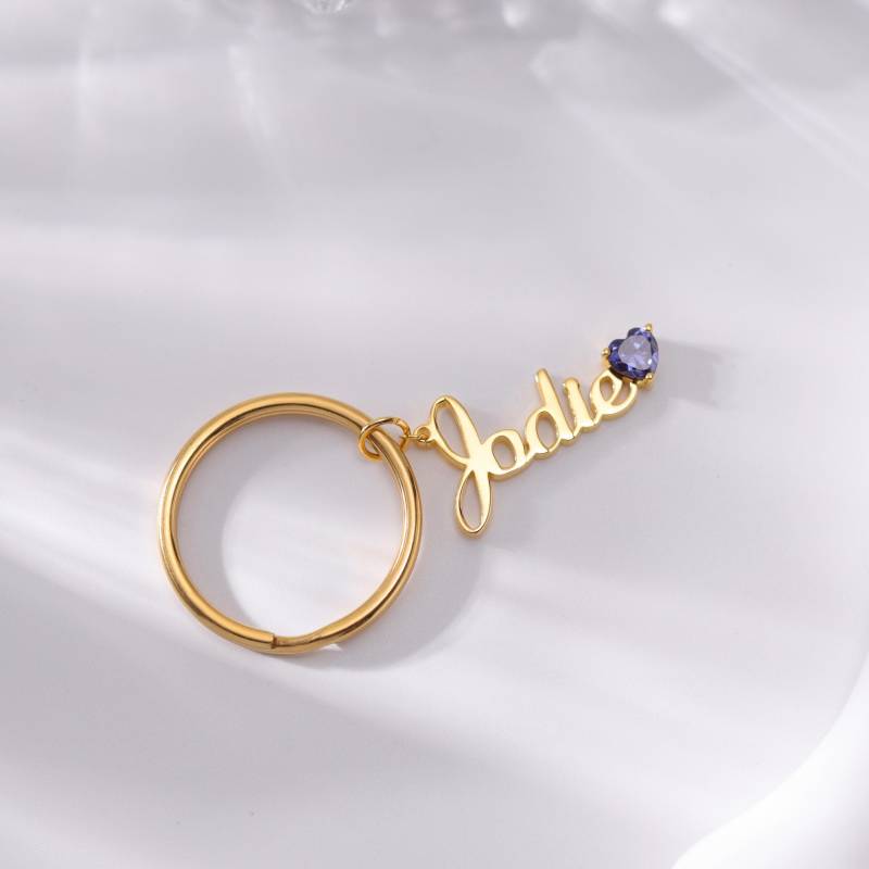 Oma Herz Birthstone Schlüsselbund Geschenk Mit Individuellem Kinder Namen|Mama Schlüsselanhänger Geburtstagsgeschenk|Gravur Neue Baby Geburtstag von DesignerNameJewelry