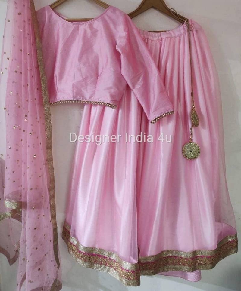 Custom Organza Lehenga Choli Frauen Designer Brautjungfer Kleid von Designerindia4u