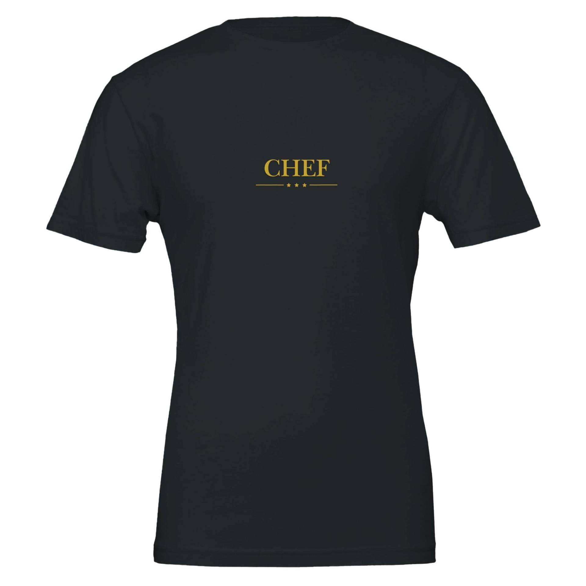 Chef T-Shirt Herren Damen | Lustiges Sprüche Shirt Geschenk Für Schwarzes Baumwollshirt Mit Gold-Aufdruck Chef T-Shirt Herren Damen | Lustiges Sprüche Shirt Geschenk Für Schwarzes Baumwollshirt Mit Gold-Aufdruck von DesignfabrikMurtal