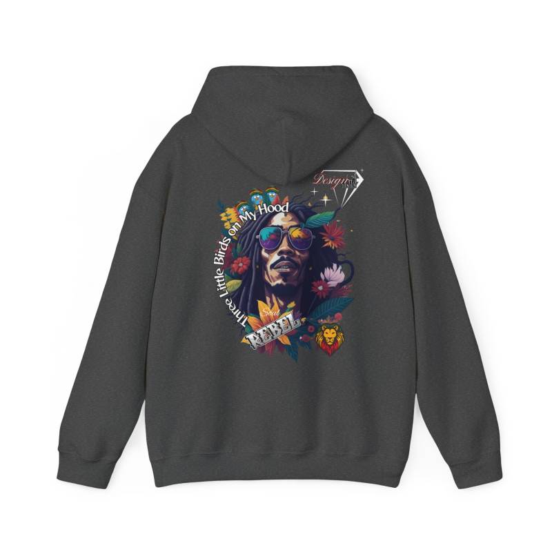 Unisex Heavy Blend™ Hooded Sweatshirt Hoodie High Quality "Collection Reggaeton Bob Marley" New Brand Lovers Gift Exclusive Design von DesignitaDesigns