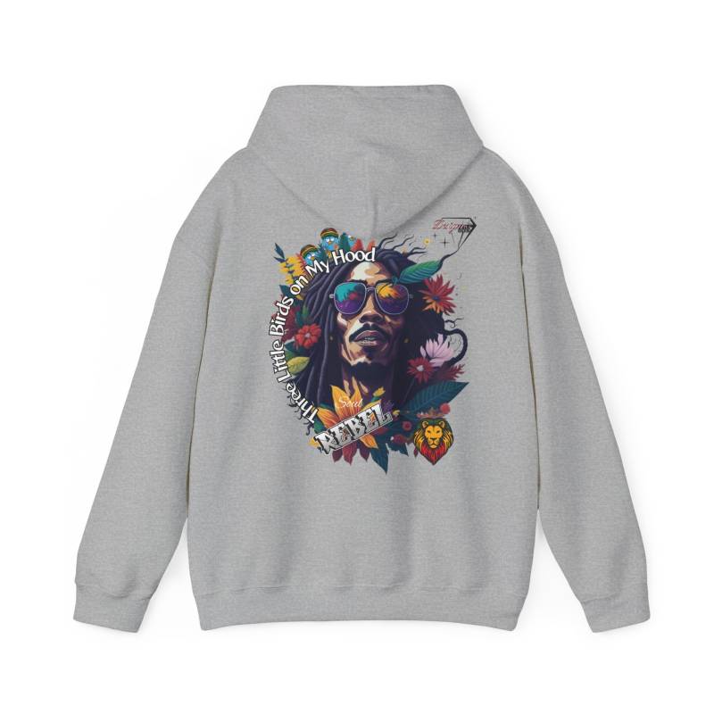 Unisex Heavy Blend™ Hooded Sweatshirt Hoodie High Quality "Collection Reggaeton Bob Marley" New Brand Lovers Gift Exclusive Design von DesignitaDesigns