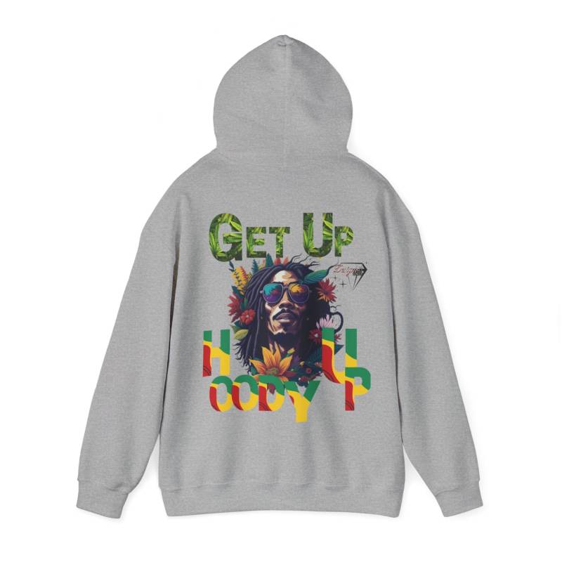 Bob Marley Hoodie - Unisex Graphic Reggae Pullover | All Over Print Streetwear Gift For Music Lover Style Jamaican Lovers von DesignitaDesigns