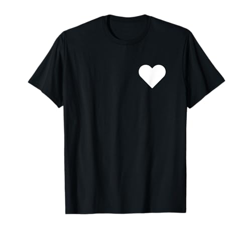 Hemd Mit Weiß Herz Damen Mädchen Herren - Süß White Heart T-Shirt von Designs Mit Herz für Damen & Herren