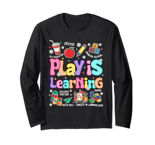 Play is Learning Pädagogische Lehrerin Frauen Langarmshirt Play is Learning Pädagogische Lehrerin Frauen Langarmshirt von Designs Play Is Learning Educational Teacher